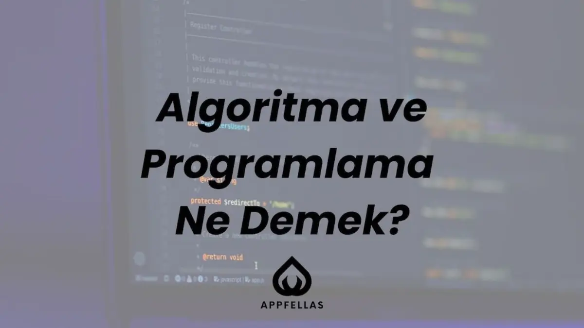 Algoritma ve Programlama Ne Demek?