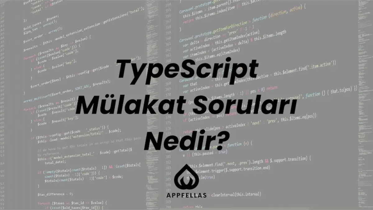 TypeScript Mülakat Soruları ve Cevapları
