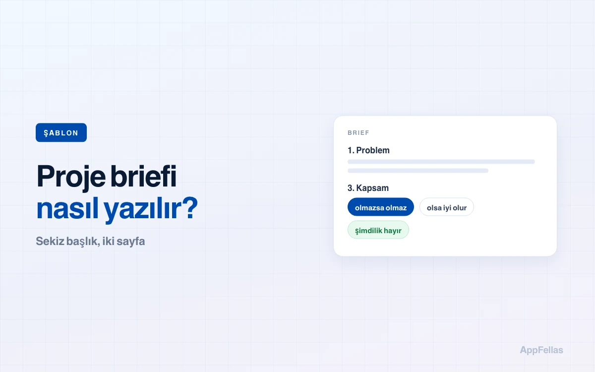 Yazılım Projesi Briefi Nasıl Yazılır? (Şablonlu)